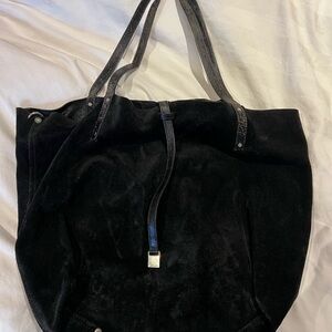 Tiffany & Co. Black Suede Reversible Tote